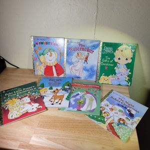7 Christmas Books Little Golden Books Great condition